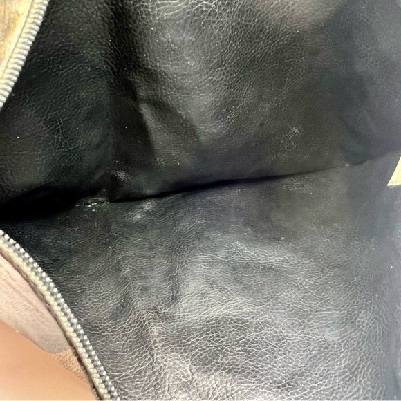 Fendi Black and Brown Striped Toiletry Bag Clutch Pouch - Picture 8 of 13